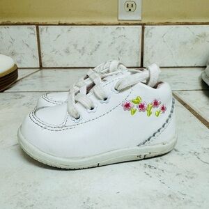 Stride rite baby girl white sneakers